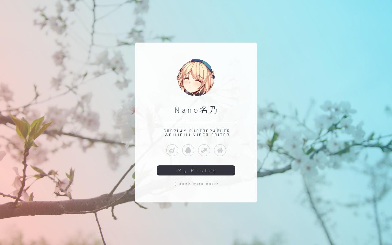 Carrd profile picture for @nano